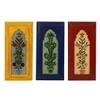 Desert Art MDF Handpainted Blue and Orange Wall Hanging Frame Set of 2