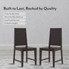 Julian Solid Wood Dining Chair Set Of 2 In Mahogany Finish