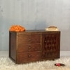 D'Dass White Mdf and Sheesham  Wall Hanging Wooden Temple For Pooja
