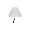 Adrian Black Cotton Shade Floor Lamp