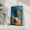 The Castle Decor Lord Buddha Wall Painting Framed Artwork 20x30 Inch Style 4