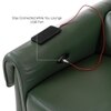 Vivian Three Seater Motorized Leather Recliner in Hunter Green Colour