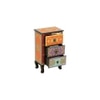 Aria Solid Wood Hand painted End Table In Multicolour