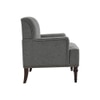 Terren Boucle Fabric Lounge Chair in Grey