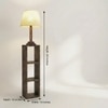Ebenezer Beige Jute Floor Lamp with Beige Jute Base