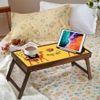 Khamma Ghanni Solid Wood Bookshelf and Serving Tray In Multicolour