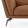 Vetra 3 Seater Leather Sofa In Pecan Brown Colour