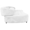 Henry Boucle 3 Seater Sofa in White  Color