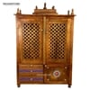 D'Dass Honey Finish Solid Sheesham Wooden Temple For Pooja