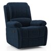 Lebowski Fabric One Seater Manual Recliner in Cobalt Fabric Colour