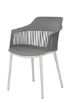 Kepler Brooks Senora Cafeteria Dining Chair in Grey Colour