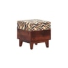 Olive Solid Wood  Ottomon in  Multicolor Colour