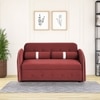 Jayen 2 Pull Out Sofa Cum Bed In Pink Colour