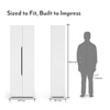 Baltoro 20 Pair Shoe Rack In White Finish