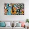 The Castle Decor Madhubani Mithila Wall Art Set of 5 27x48 Inch