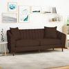 Mid Century Fabric Sofa (Brown)