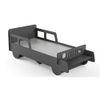 Vroom Engineered Wood Bed in Dark Grey Colour