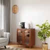 Stellar Multipurpose Storage Cabinet (Medium Size, Teak Brown)