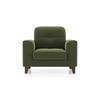 Verona Essential 1 Seater Fabric Sofa In Moss Green Colour