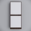 8 Shelves Open Multipurpose Matrix Kitchen Cabinet In Asian Walnut Finish