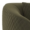 Amora 2 Seater Fabric Sofa In Deep Olive Velvet Colour