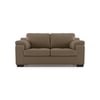 Trissino 2 Seater Premium Italian Leather Sofa In Dark Truffle Colour