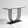Black Metal Console Table in Black Colour