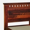 Zvya Solid Wood Single  Size Upholstered Bed With Box Storage (Honey Finish)