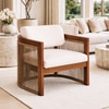 Sereno Solid Wood Lounge Chair in Multicolor Colour