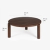 Bahama Solid Wood Coffee Table in Brown Colour