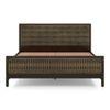 Masai Solid Wood King Size Nonstorage Bed In American Walnut 2 Tone Finish