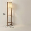 Biped Beige Jute Floor Lamp with Beige Jute Base