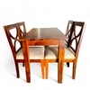 Oakmont Sheesham Wood Accent 4 Seater Dining Table Set