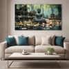 The Castle Decor Lord Buddha Meditation Wall Painting Wooden Framed 27x48 Inch (Style 26)