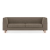 Rubik Premium 3 Seater Fabric Sofa in Mist Brown Colour