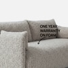 Cozychic Wood 3 Seater With Upholstery Non Storage Sofa In Grey Colour