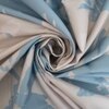 Axel Blue Abstract 350 TC Cotton Flat Queen Size Bedsheet with 2 Pillow Covers – Threads