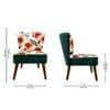 Rowan Accent Chair with Flower Print