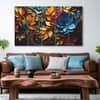The Castle Decor Multicolour Flower Wall Art Set of 5 Wooden Framed  Painting 27x48 Inch Style 2