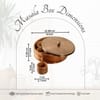 Classic Acacia Wood Masala Box Gold