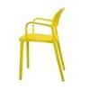 Kepler Brooks Vola Cafeteria Dining Chair in Yellow Colour