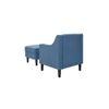 Pearson Accent Chair With Ottoman Blue