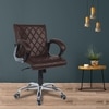 Vooilea Mid Back Executive Chair in Brown Colour