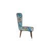 Cristan Solid Wood Lounge Chair In Multicolour