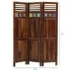 Rangrez Sheesham Wood Room Divider In Natural Finish