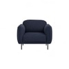 Scandinavian Mira One Seater Sofa Blue Matte Finish
