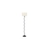 Sloane Black Cotton Shade Floor Lamp