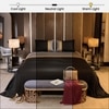 Stoa Paris 300TC UltrSatin King Size Bedsheet with 2 Pillow Covers Satin King Grey, Gold Black