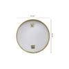 Aluminium Circle Decorative wall mirror by elegant arts and frames (Mirror size 800 mm)