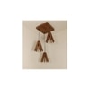 Taper Brown Solid Wood Cluster Hanging Light